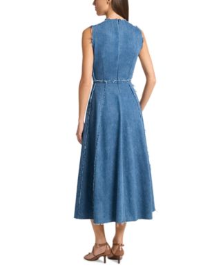 Frayed Denim Dress