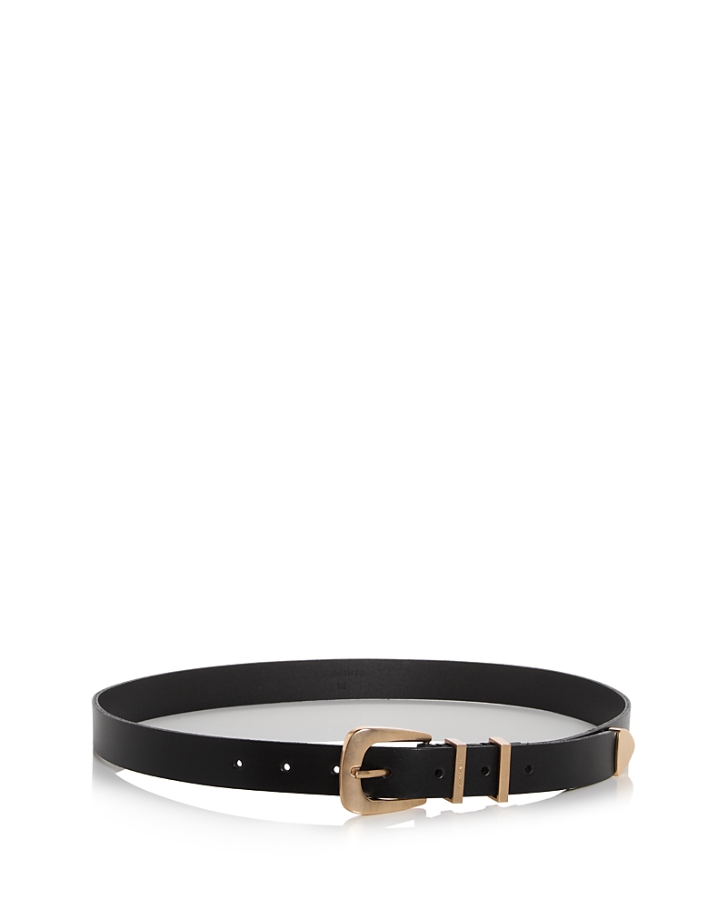 Allsaints Women's Leather Belt In Black