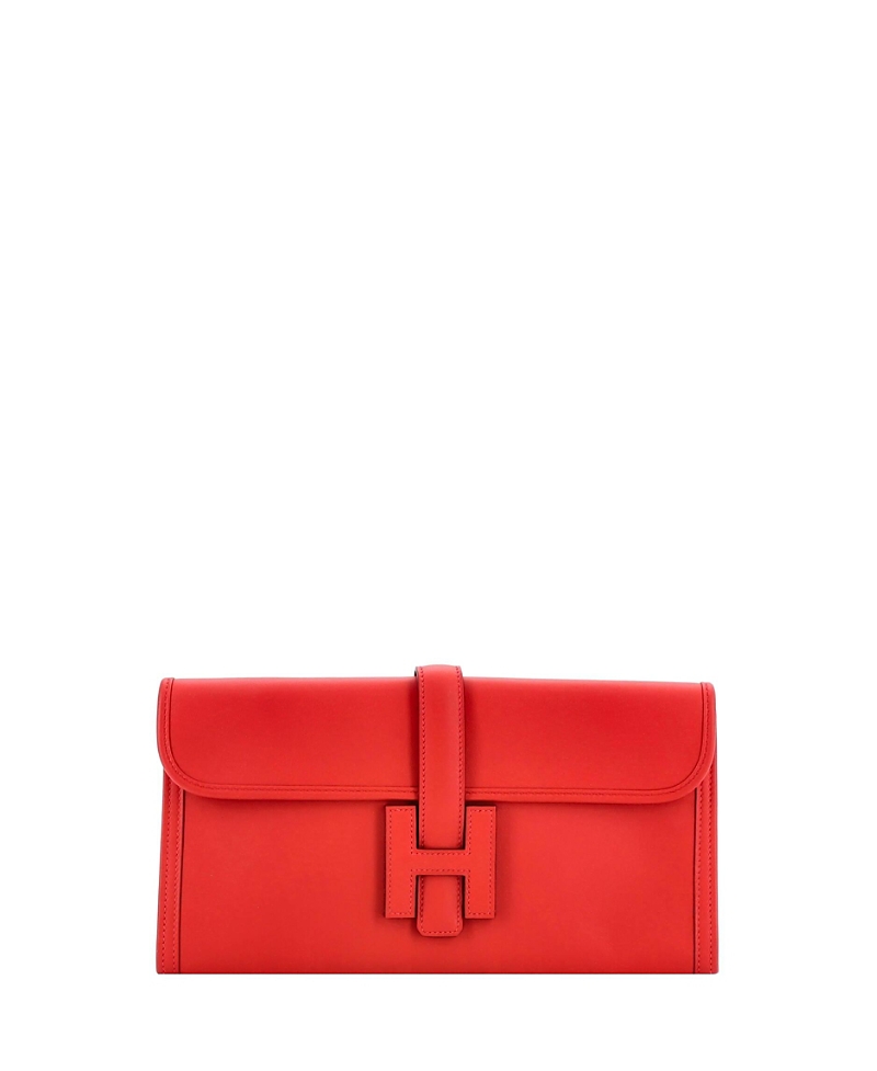 Click to view more detailed imagery on our partner's website Pre-owned Pre-owned Hermes Hermes 29 Jige Elan Clutch Swift In Red