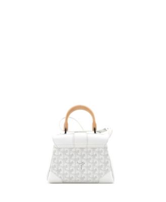  Mini Saigon Top Handle Bag Coated Canvas with Leather