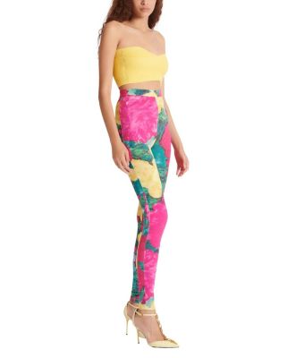  Jersey Leggings with Roses Print