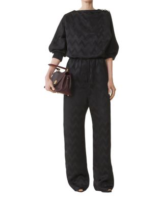  Fluid Top in Jacquard Viscose