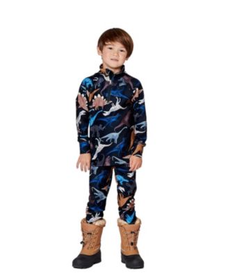 Boys' Two-Piece Dinosaur Thermal Underwear Set - Little Kid, Big Kid