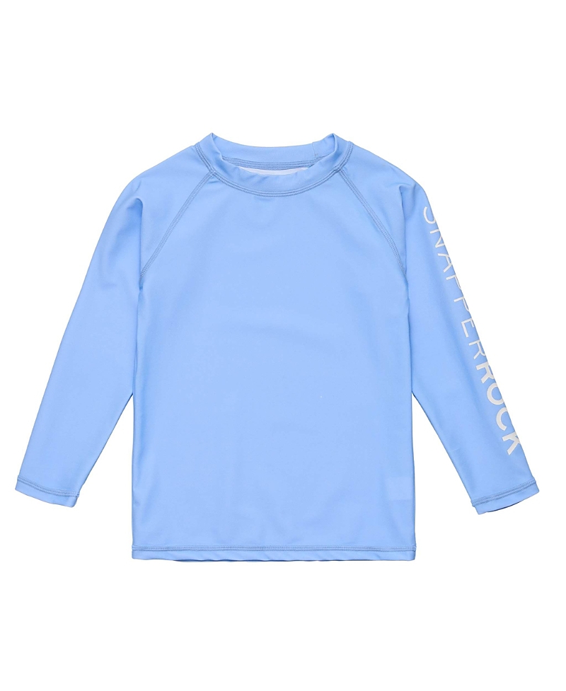 Snapper Rock Boys' Seaside Blue Long Sleeve Rash Top - Little Kid, Big Kid In Blue