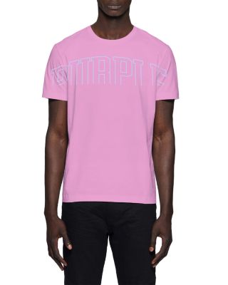 Slim Fit Short Sleeve Half Logo Tee