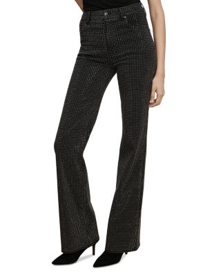Crosbie High Rise Wide Leg Jeans in Washed Onyx