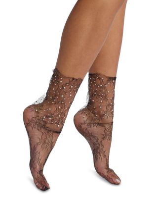 Crystal Lace Ankle Socks