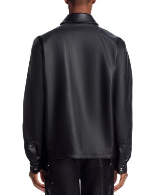 Faux Leather Shacket