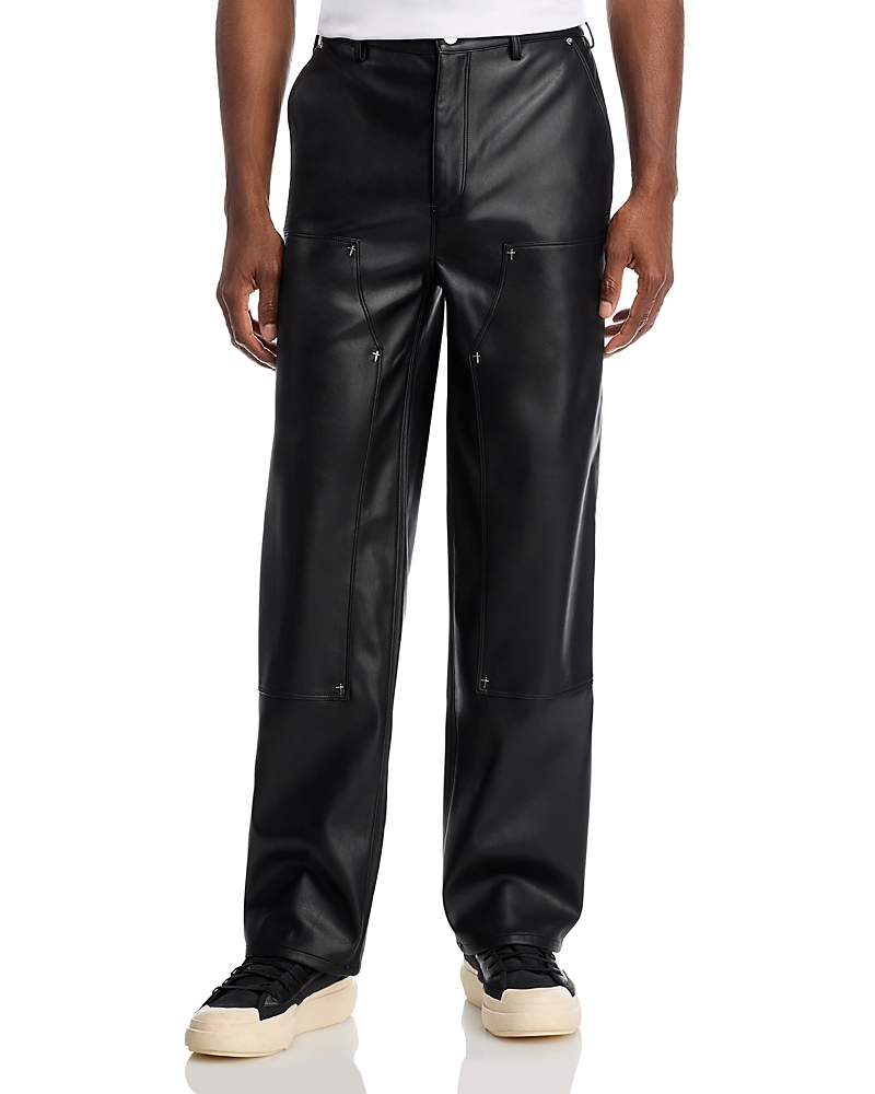 RtA Faux Leather Carpenter Pants