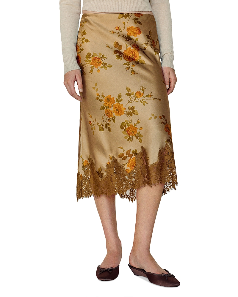 Reformation Carolina Silk Midi Skirt
