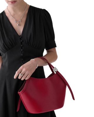 Deco Small Leather Tulip Tote