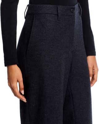 Wool Wide Leg Pants