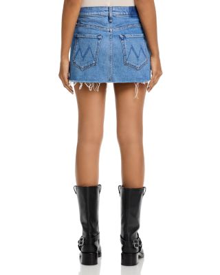 The Ditcher Mini Fray Denim Skirt