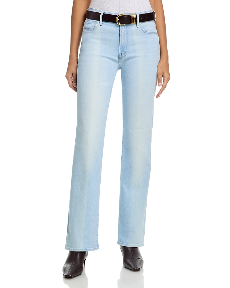 Mother The Kick It Mid Rise Straight Jeans in Melt in Your Mouth
