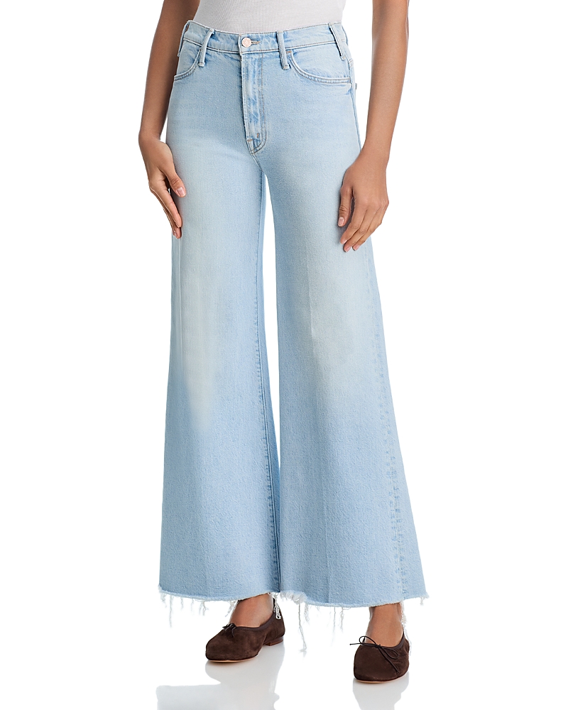 Mother The Hustler Roller Skimp Fray Jeans in Bring the Cooler