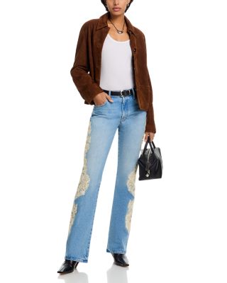 The Chomp Heel High Rise Bootcut Jeans in Wishbone
