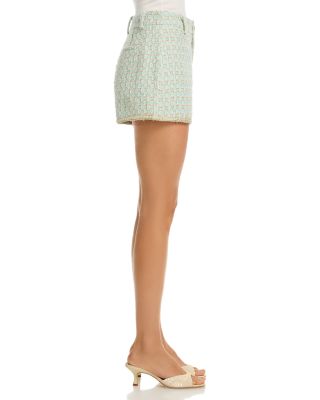 Tweed Braided Hem Shorts