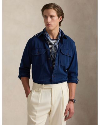 Classic Fit Indigo Chino Workshirt