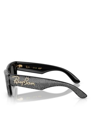 A$AP Wayfarer Puffer Crystal Pav&eacute; Edition Square Sunglasses, 47mm