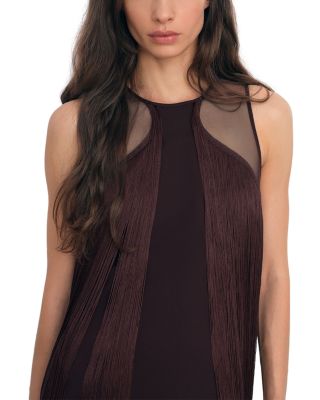 Farrow Fringe Detail Mini Dress