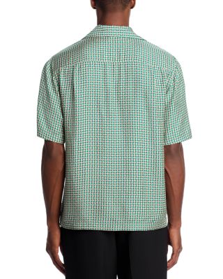 Clarke Printed Short Sleeve Silk Camp Shirt