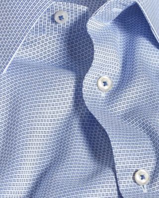 Trim Fit Textured Micro Twill Dress Shirt