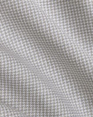 Trim Fit Cashmere Blend Twill Micro Check Dress Shirt