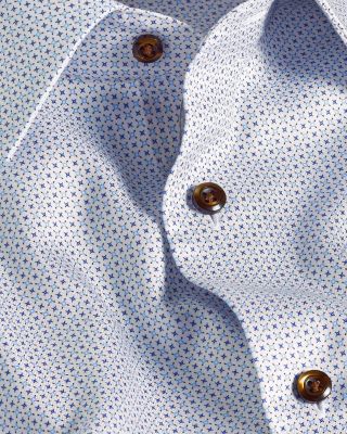 Trim Fit Geometric Print Dress Shirt