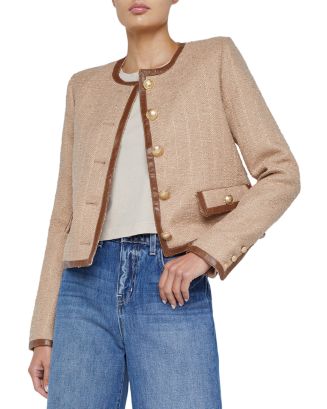L'AGENCE Zaya Trim Jacket | Bloomingdale's Women