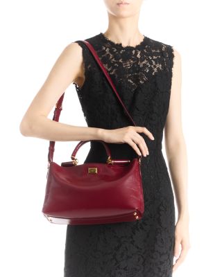 Leather Top Handle Bag