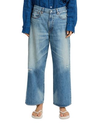 Georgia High Rise Wide Leg Jeans in Glenmore Blue