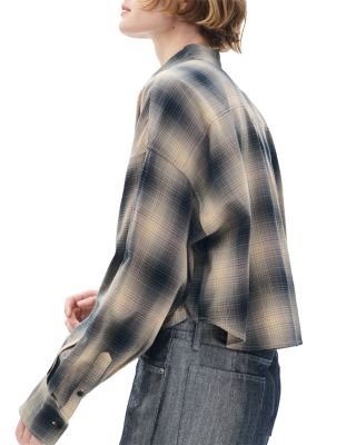 Marin Cropped Plaid Shirt