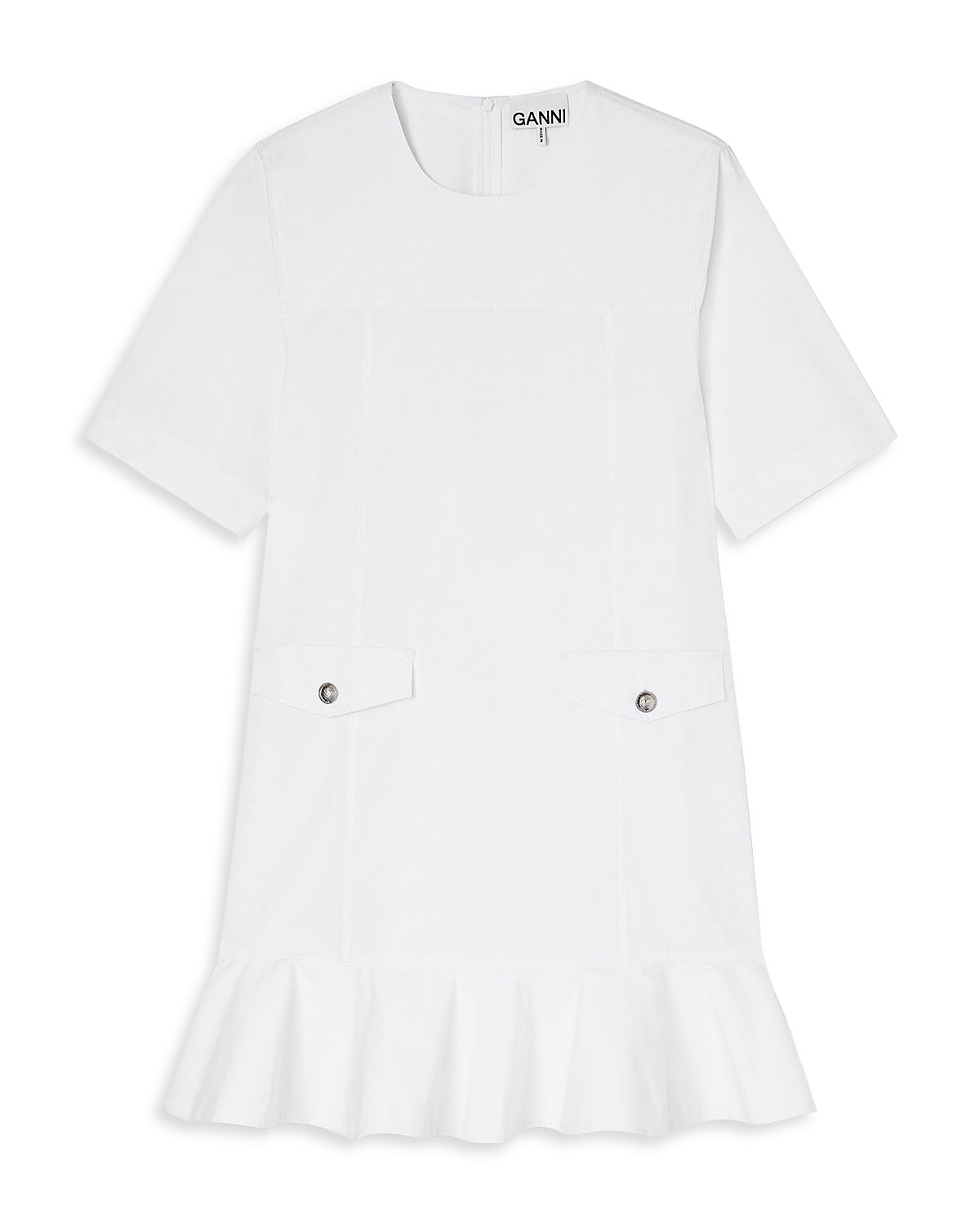 Ganni Short Sleeve Minidress