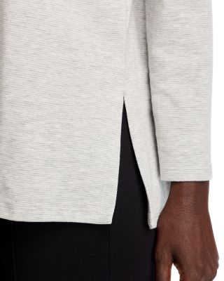 Striped Brushed Terry Easy Tunic