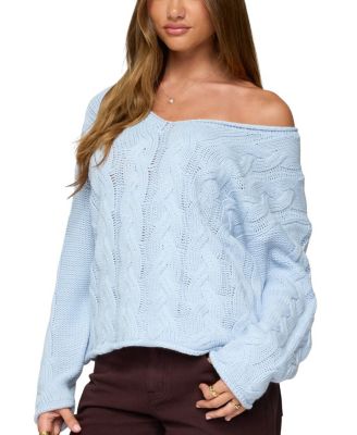 Inga Oversized Cable Knit Sweater