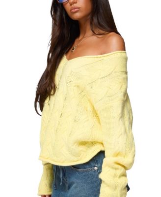 Inga Oversized Cable Knit Sweater