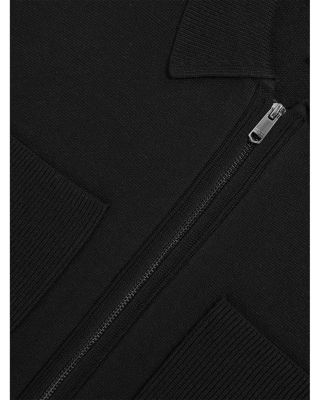 Roberto Long Sleeve Zip Through Ribbed Four Pocket Shirt