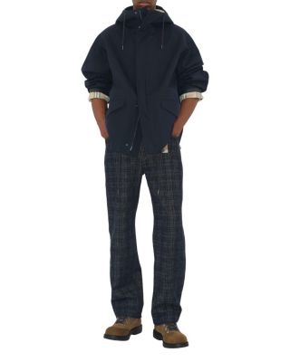 Short Bonded Gabardine Parka