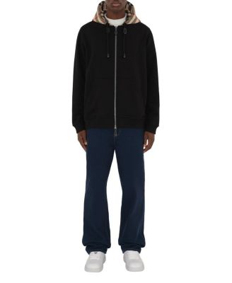  Check Hood Cotton Zip Hoodie