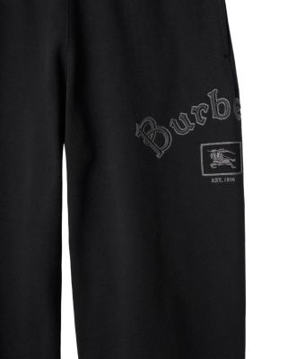  Gothic Logo Cotton Jogging Pants