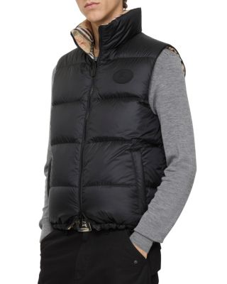 Reversible Check Puffer Gilet