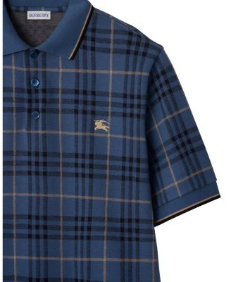 Check Cotton Polo Shirt