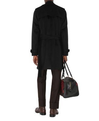 Mid-length Cashmere Trench Coat