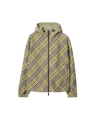 Reversible Check Hooded Jacket