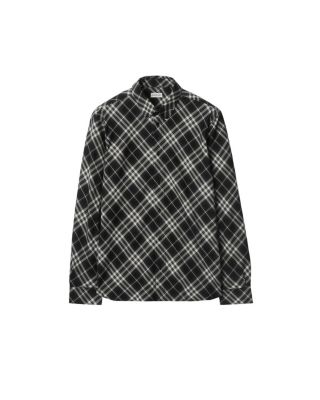  Relaxed Fit Check Cotton Flannel Shirt