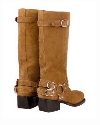 Women&#39;s Camden Suede Biker Boots