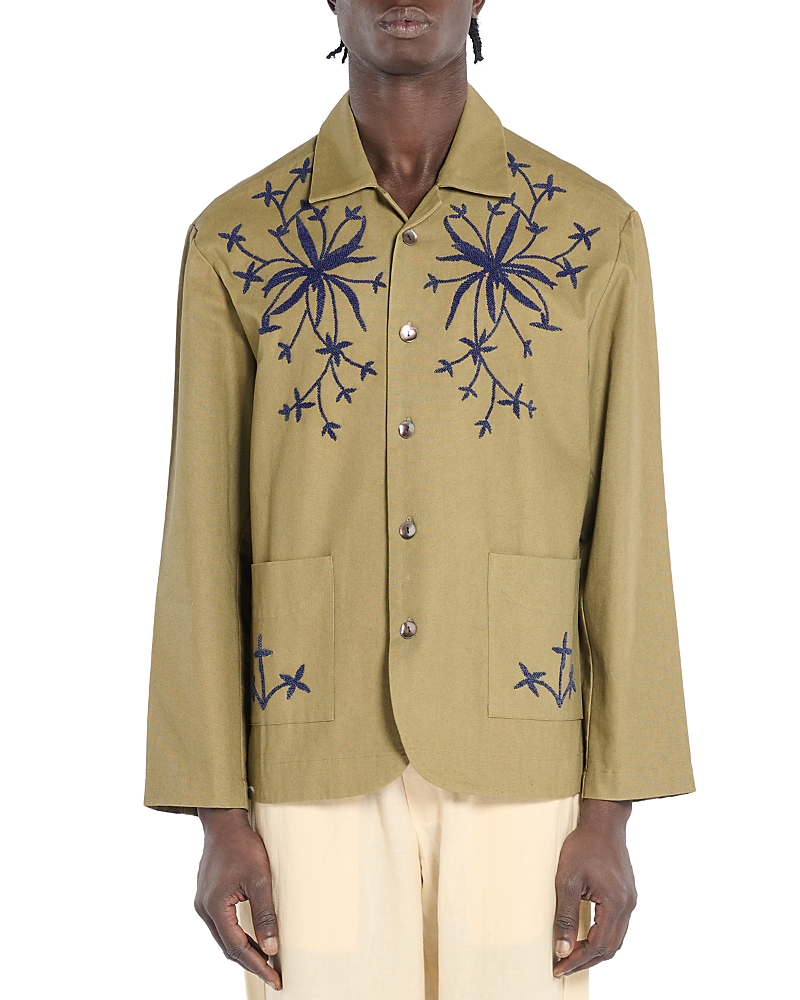 Baziszt Embroidered Button Front Jacket