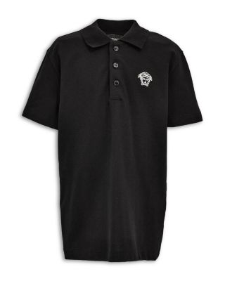 Boys' Piquet Medusa Outline Logo Polo Shirt - Little Kid, Big Kid