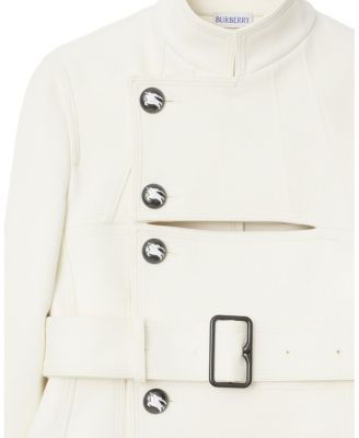  Stretch Cotton Blend Tailored Jacket