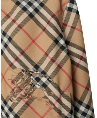 Cropped Reversible Check Jacket